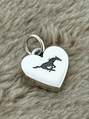 Southern Methodist University Small Heart Charm